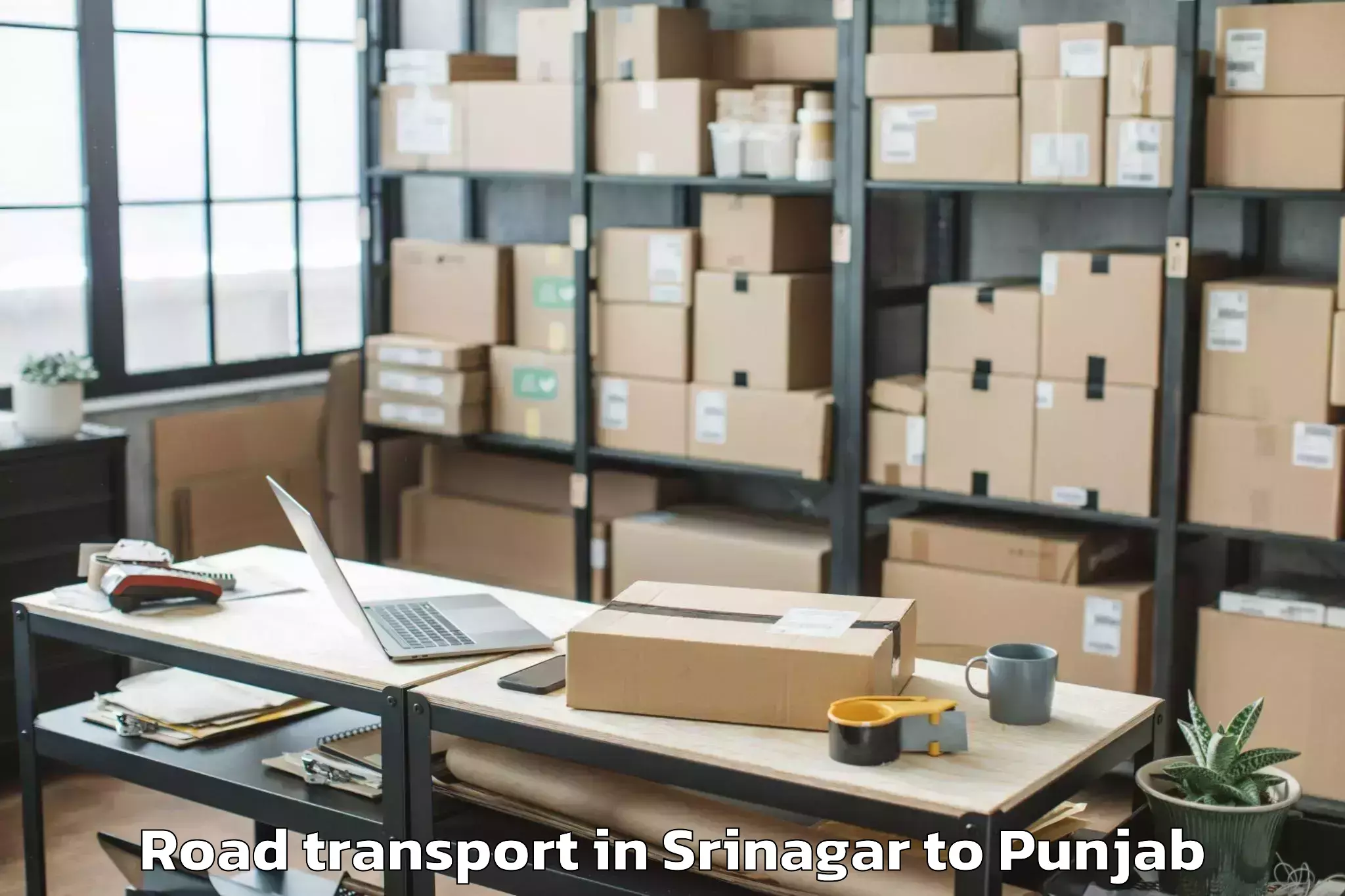 Book Your Srinagar to Chitkara University Punjab Pun Road Transport Today